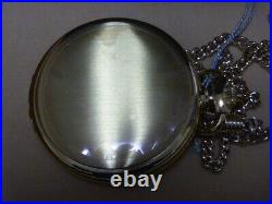 Seiko Pocket Watch SAPQ008 with gold case lid with chain