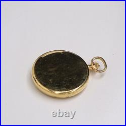 Seiko QZ Pocket Watch Ivory Dial NSK SMZ Original Vintage Case 40mm