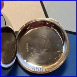 Serviced 1882 11j Illinois Lever Set Open Face Pocket Watch Coin Silver Case