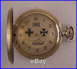 Serviced MILITARY WW2 Years Junghans German Hunter Case Pocket Watch Perfect