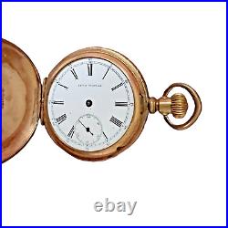 Seth Thomas Manual Wind Hunter Pocket Watch Gold Tone Case (For Repair)