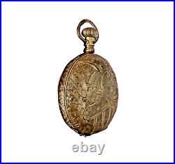 Seth Thomas Manual Wind Hunter Pocket Watch Gold Tone Case (For Repair)