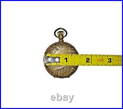 Seth Thomas Manual Wind Hunter Pocket Watch Gold Tone Case (For Repair)