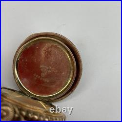 Seth Thomas Pocket Watch Keystone Watch Case Gold Plated Untested Bird & Leafs