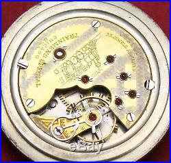 Seth Thomas Trainmens Special 18s 23j Pocket Watch OF Case Parts/Repair