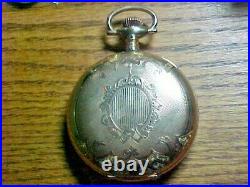Sharp 18S Leverset Fancy Engraved 20 Year Gold Filled Hunting Pocket Watch Case