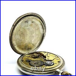 Silver 800 Pocket Watch ALTO WATCH With Case. WORKING. 1035