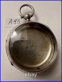 Silver Antique Pocket Watch Case, Size 18