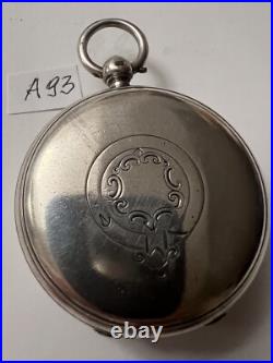 Silver Antique Pocket Watch Case, Size 18