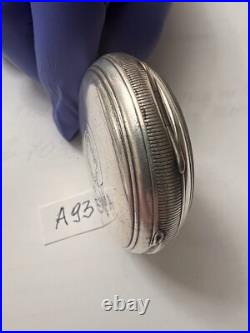 Silver Antique Pocket Watch Case, Size 18