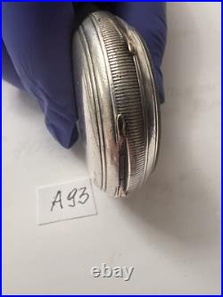 Silver Antique Pocket Watch Case, Size 18