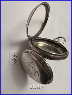 Silver Antique Pocket Watch Case, Size 18