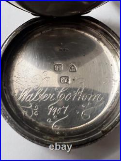 Silver Antique Pocket Watch Case, Size 18