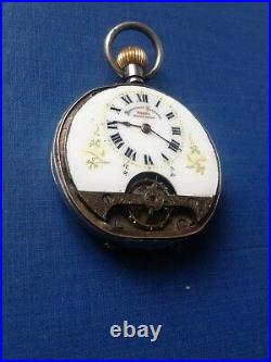 Silver Cased Hebdomas 8 Day Pocket Watch for Spares