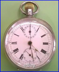 Silver Cased Silver Pocket Watch Chronograph -1909