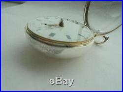 Silver pair case fusee detent chronometer parkinson and frodsham date 1818