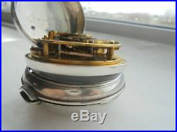 Silver pair case fusee detent chronometer parkinson and frodsham date 1818