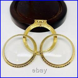 Size 16S CWCCo, USA Display Clear Back, Bar Over Crown BOC Pocket Watch Case GP