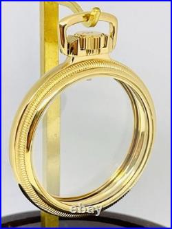 Size 16S CWCCo, USA Display Clear Back, Mainliner, Gold Plated Pocket Watch Case
