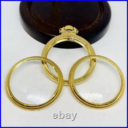 Size 16S CWCCo, USA Display Clear Back, Mainliner, Gold Plated Pocket Watch Case