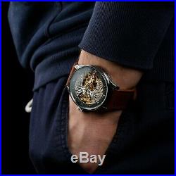 Skeleton Exclusive Luxury Watch for Mens Pocket Watch in Art Deco Case and Dial