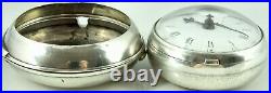 Small Antique Silver Pair Cased Verge Pocket Watch signed Geo Taylor London 1782