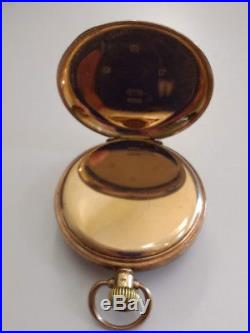 Solid 9ct Gold Presentation Pocket Watch & Outer Case