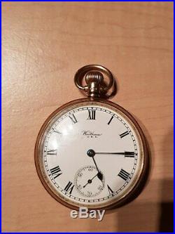 Solid 9ct Gold Waltham Pocket Watch with Dennison Case and Antique Box