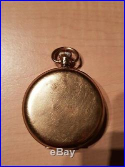 Solid 9ct Gold Waltham Pocket Watch with Dennison Case and Antique Box