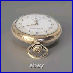 South Bend 17 Jewel 3 Adj Open Face Pocket Watch 20 Yr Case Lever Set Stem Wind