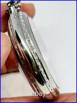 Stainless Steel 16S CWCCo Display Bar Over Crown BOC Pocket Watch Case S/NVSS004