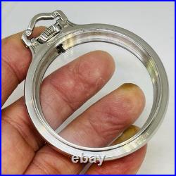 Stainless Steel 16S CWCCo Display Bar Over Crown BOC Pocket Watch Case S/NVSS004