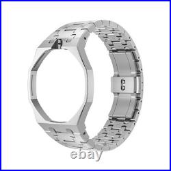 Stainless Steel Band Case for Royal Oak Pop Pocket Watch Metal Frame Bracelet