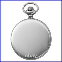 Stainless Steel Two-Tone Demi Hunter Case Mechanical Pocket Watch 3553-T