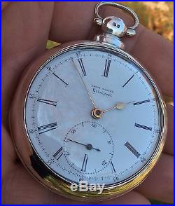 Stunning 1818 Rack Lever fusee silver pair case pocket watch by Robert Roskell