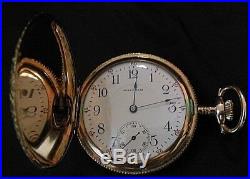 Stunning 1906 Gold Waltham Pocket Watch With Display Case