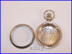 Stunning Antique Waltham AWCO Coin Silver 18s Swing Out Pocket Watch Case