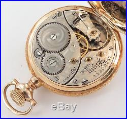 Stunning Case! 1911 Elgin 14k Gold 0s 15j Ladies Pocket Watch, Needs Service