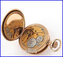 Stunning Diamond Case / Rare Only 30,000 Made / 1910 Elgin 0s 15j Pocket Watch
