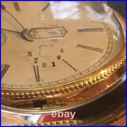 Stunning Elgin 10k Solid Gold Watch Dueber Drum Case