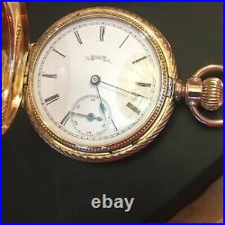 Stunning Elgin 10k Solid Gold Watch Dueber Drum Case