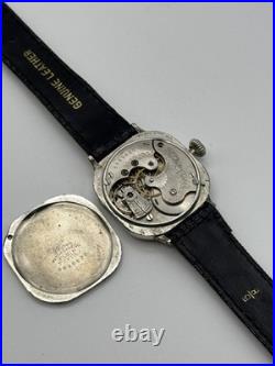 Stunning Running Elgin Vintage Cushion Case White Dial Small Seconds 1895