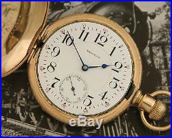Super 1903 DIAMOND END-STONE Waltham Vanguard 23 JEWEL Hunting Case Pocketwatch