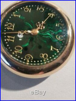 Super Nice Mint New England Green Enameled Watch 10K. Gold Filled case (1900'S)