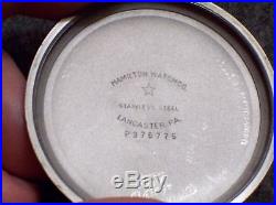Superb Hamilton Pocketwatch RAILWAY SPECIAL 992B Model Yr 1951 Stainless Case