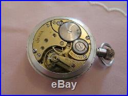 Superb Heavy Cased Solid Silver Omega 15 Jewel Pocket Watch C1912 Serviced