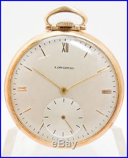 Superb Longines 14k Gold 1795M HJ Heinz Co Presentation Pocket Watch Cased