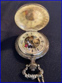 Sutton Disney Time Works Mickey Mouse Pocket Watch In Original Case