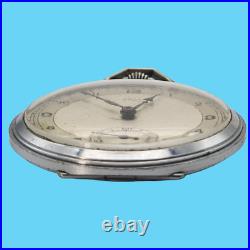 Swan Art Deco Case Touching Pocket Watch