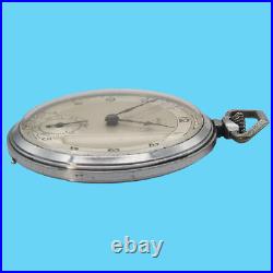 Swan Art Deco Case Touching Pocket Watch